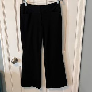 Express - Wide Waistband Editor Pant - Size 8S - Solid Black